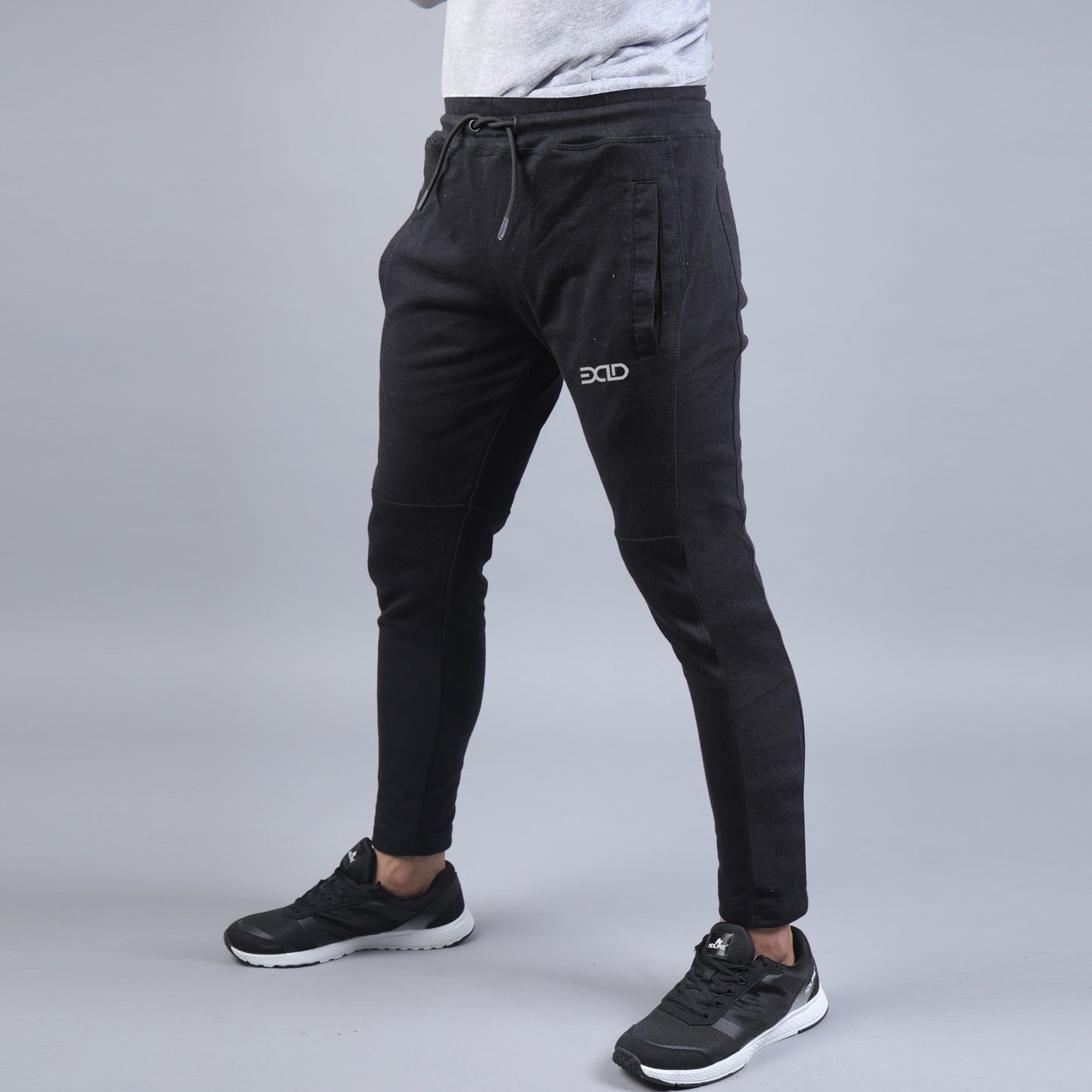 Straight Fit Panel Bottoms (Black)