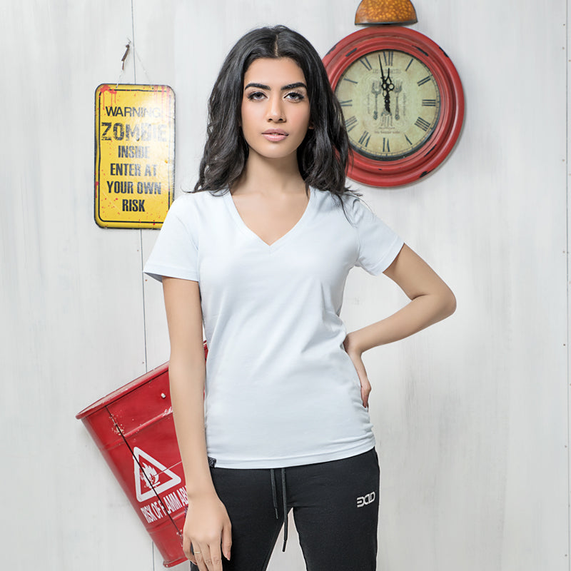Short-Sleeve V Tee (Cool Water)