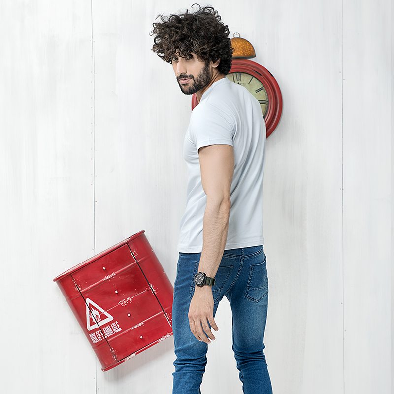 Short-Sleeve V Tee (Cool Water)
